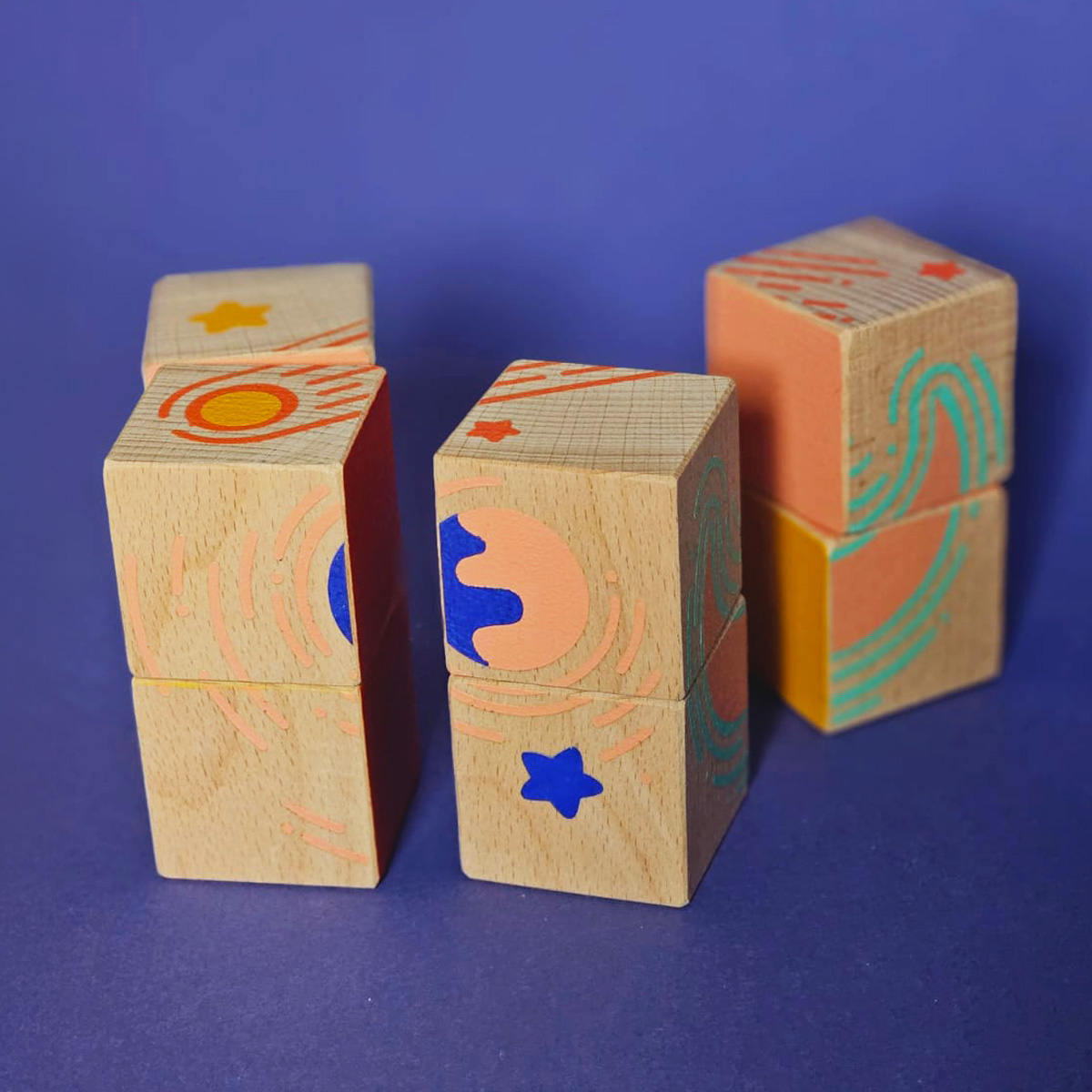 cubes en bois