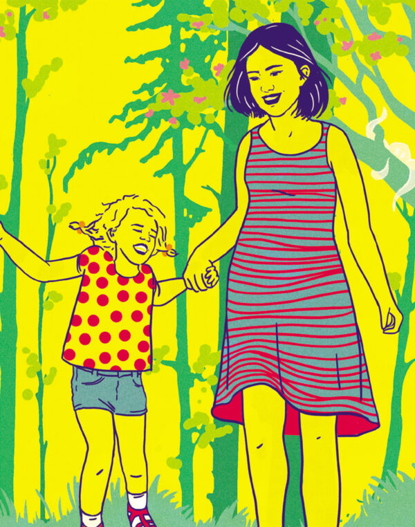 se promener en foret - activités enfants parents maladie